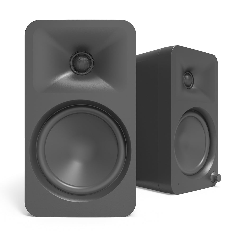 Kanto ORA4 140W Powered Reference Speakers with USB-C Input and Bluetooth - Black, Pair