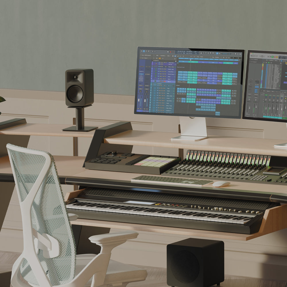 Kanto ORA4 140W Powered Reference Speakers with USB-C Input and Bluetooth - Black, Pair