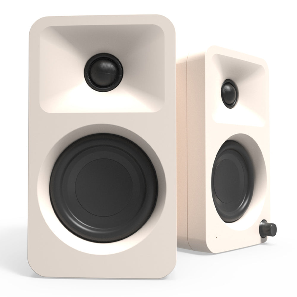 Limited Edition - Kanto ORA4 140W Powered Reference Speakers with USB-C Input and Bluetooth - Matte Cream