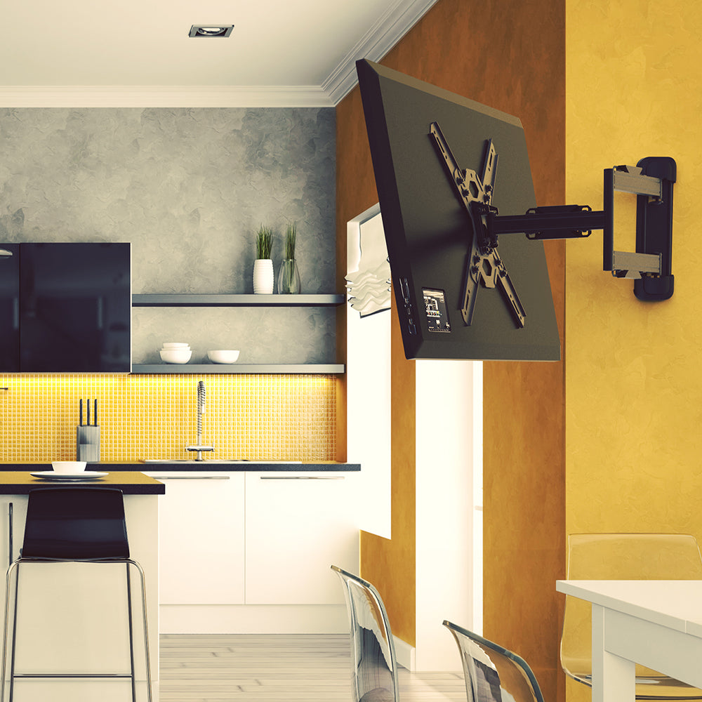 Kanto PS300 Full Motion TV Wall Mount for 25" - 75" TVs, Black