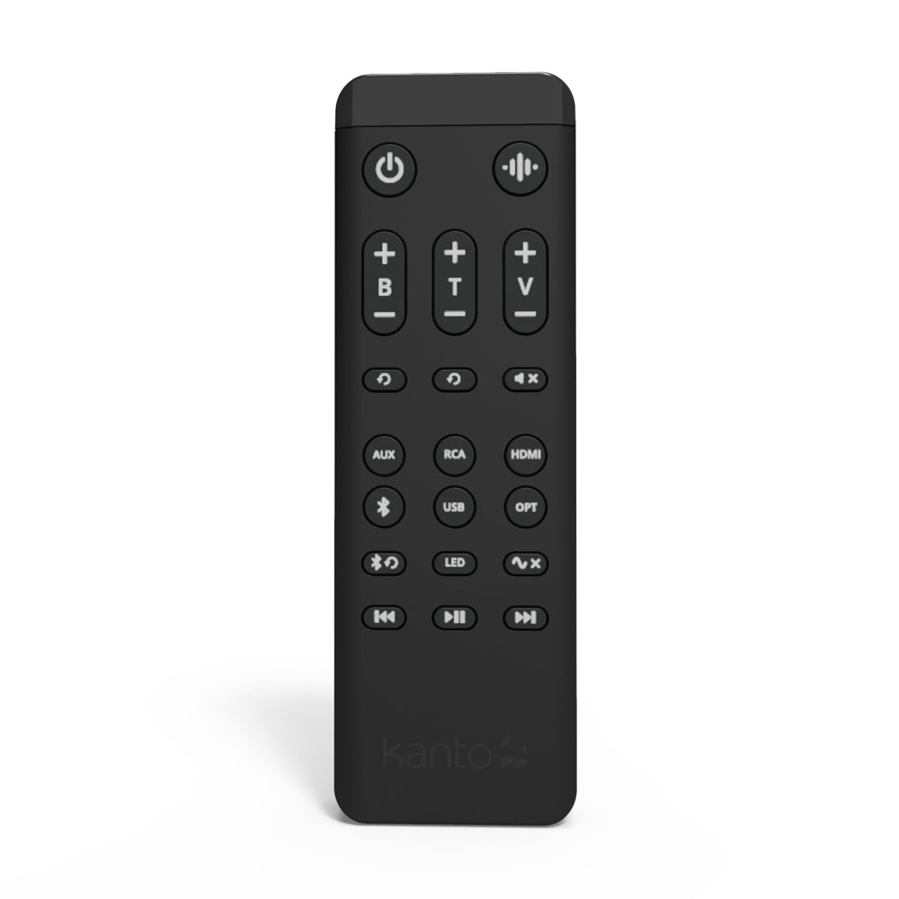 Kanto REN 200W Powered Bookshelf Speakers with HDMI ARC, USB-C, and Bluetooth 5.3 - Matte Black, Pair