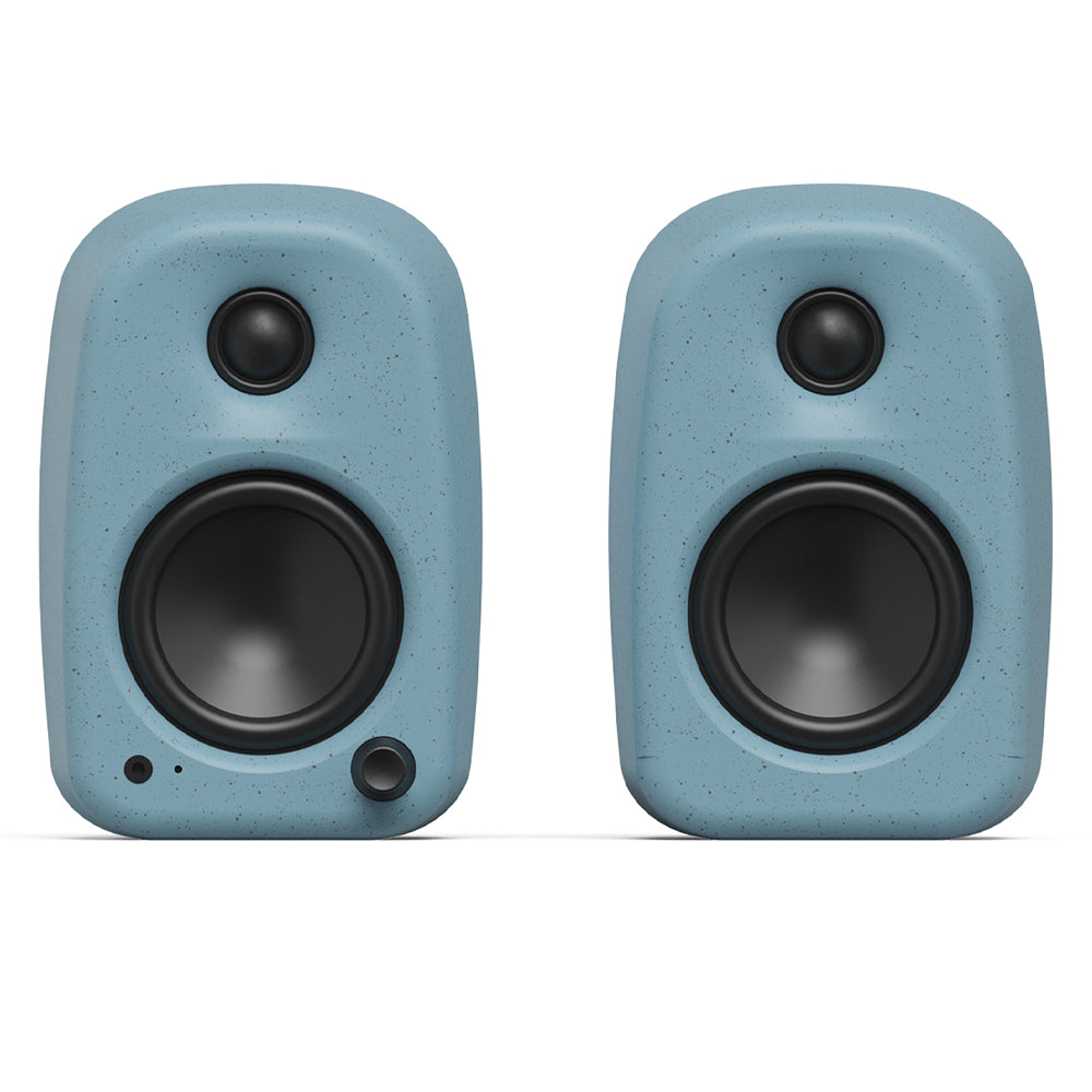 Kanto UKI 100W Desktop Speakers with Bluetooth, USB-C, Headphone out, Cornflower (Matte Blue), Pair