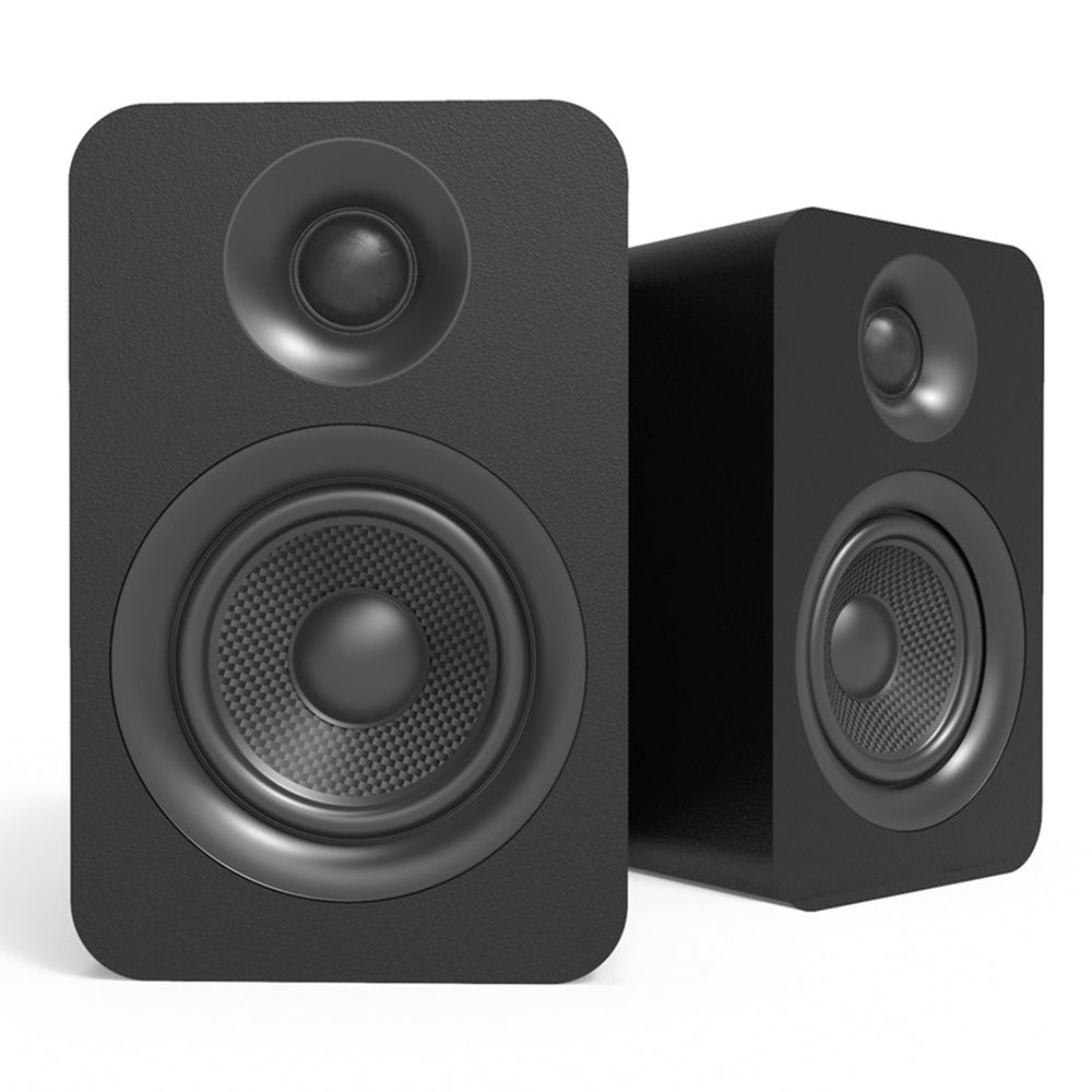 Kanto YU Passive 4&quot; Speakers with 1&quot; Silk Dome Tweeter and 4&quot; Kevlar Woofer - Black, Pair