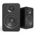 Kanto YU Passive 4" Speakers with 1" Silk Dome Tweeter and 4" Kevlar Woofer - Black, Pair