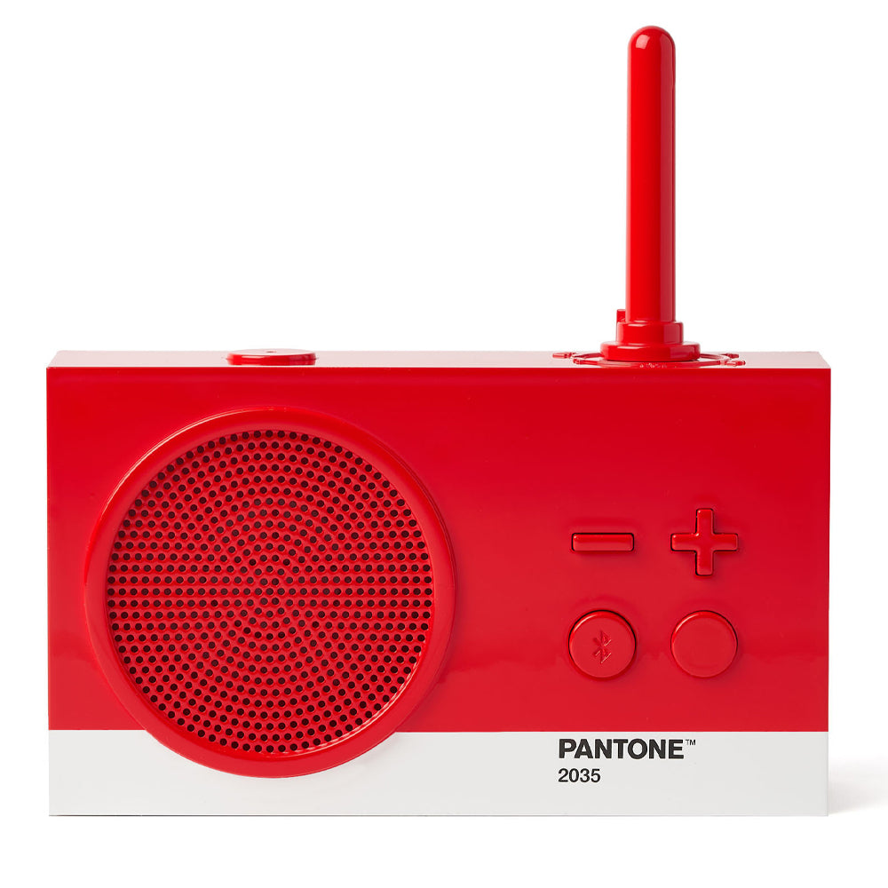 Lexon Thykho 3 Fm Radio &amp; Bluetooth Speaker PANTONE -2035 Red