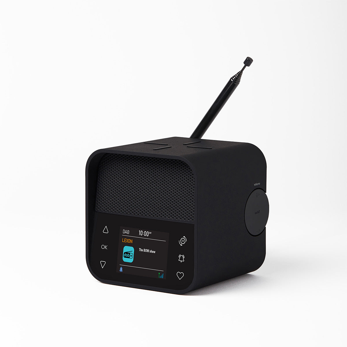 Lexon Oslo Dab &amp; Fm Alarm Clock Radio / Bluetooth Speaker / Wireless Charger - Black