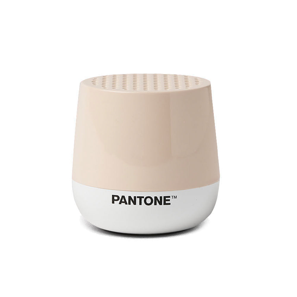 Lexon GIFT Set PANTONE - Includes Mino+ Mini Speaker, Flip Classic Clock, Mina M Lamp, Thykho 3  Speaker - Sand