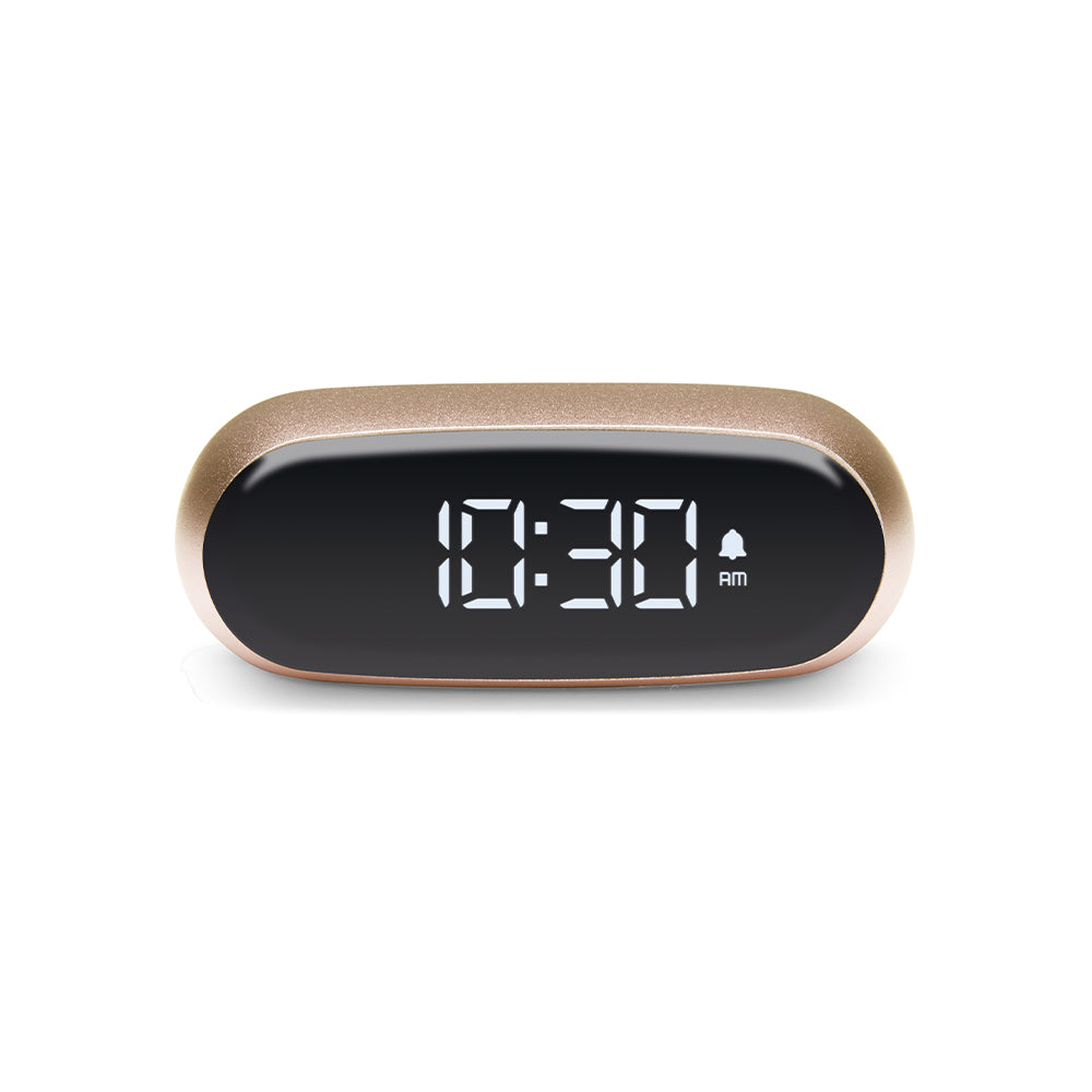 Lexon Minut Mini Alarm Clock - Gold