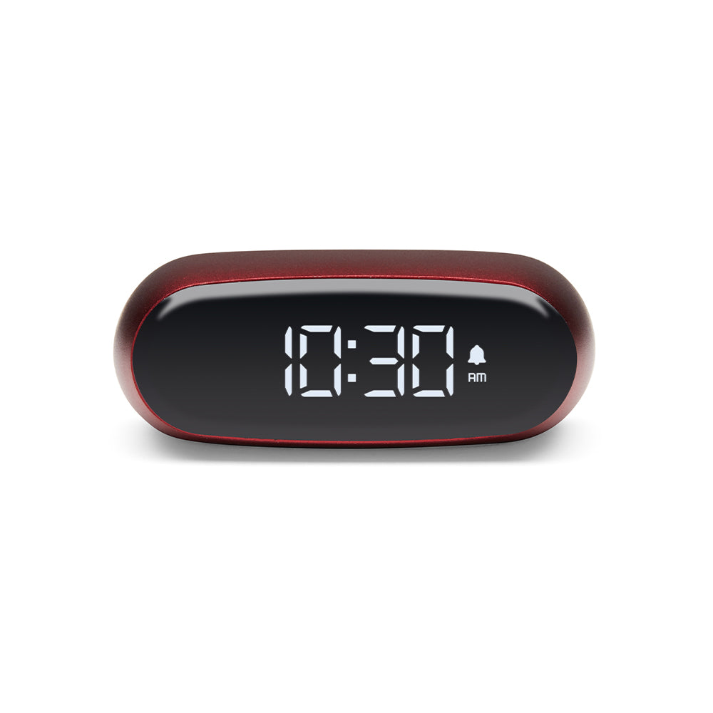 Lexon Minut Mini Alarm Clock - Red