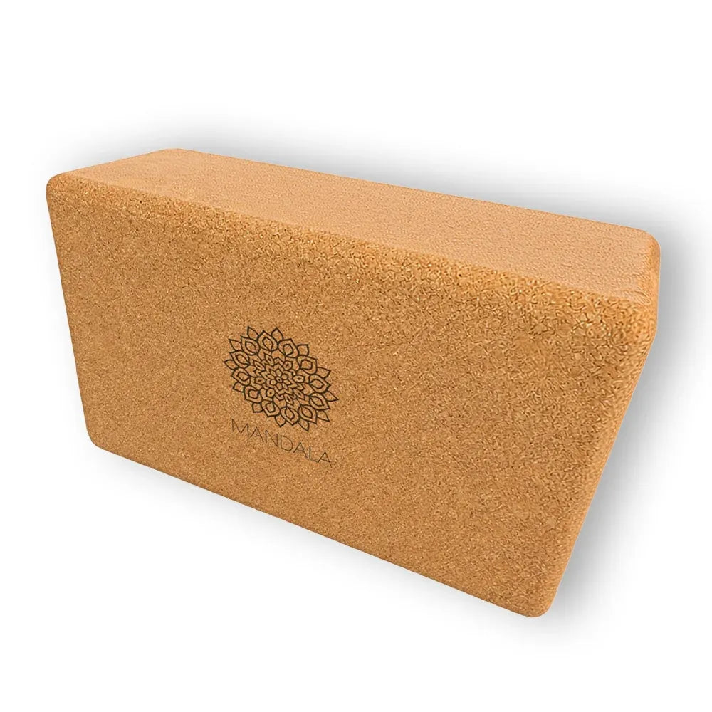 Mandala Natural Cork Yoga Block - Large