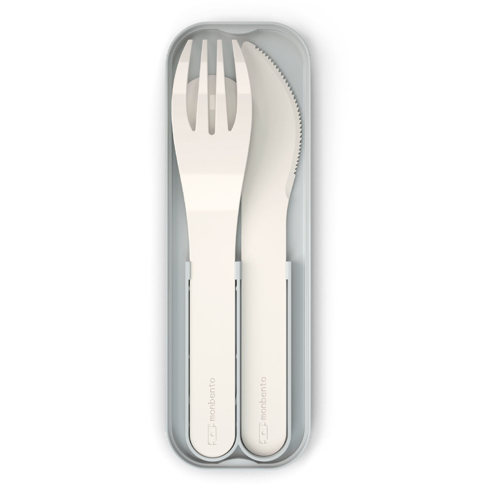 Monbento Mb Pocket Plastic Cutlery Set - Colour Natural