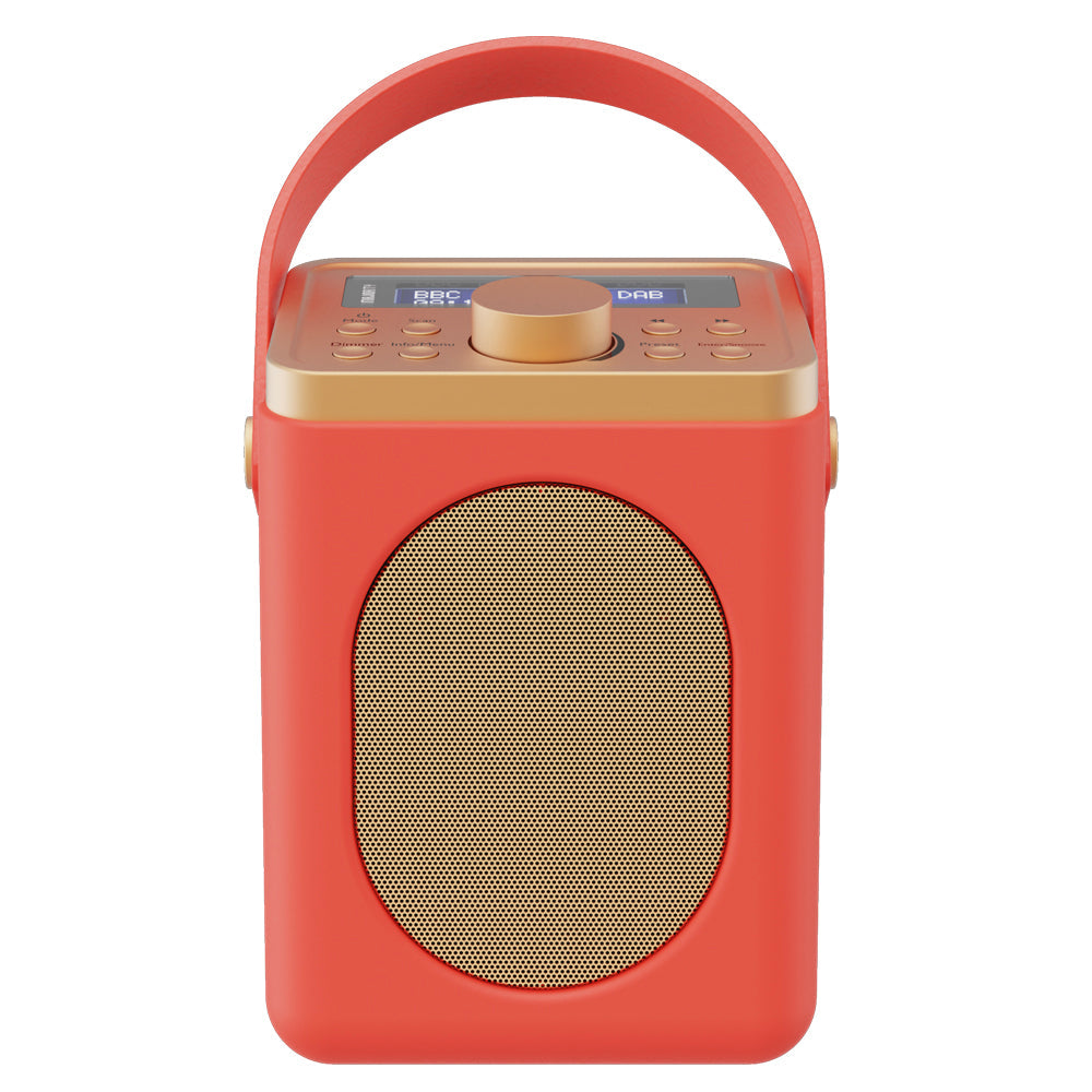 Majority Little Shelford Bluetooth &amp; DAB Radio with Bluetooth-Red