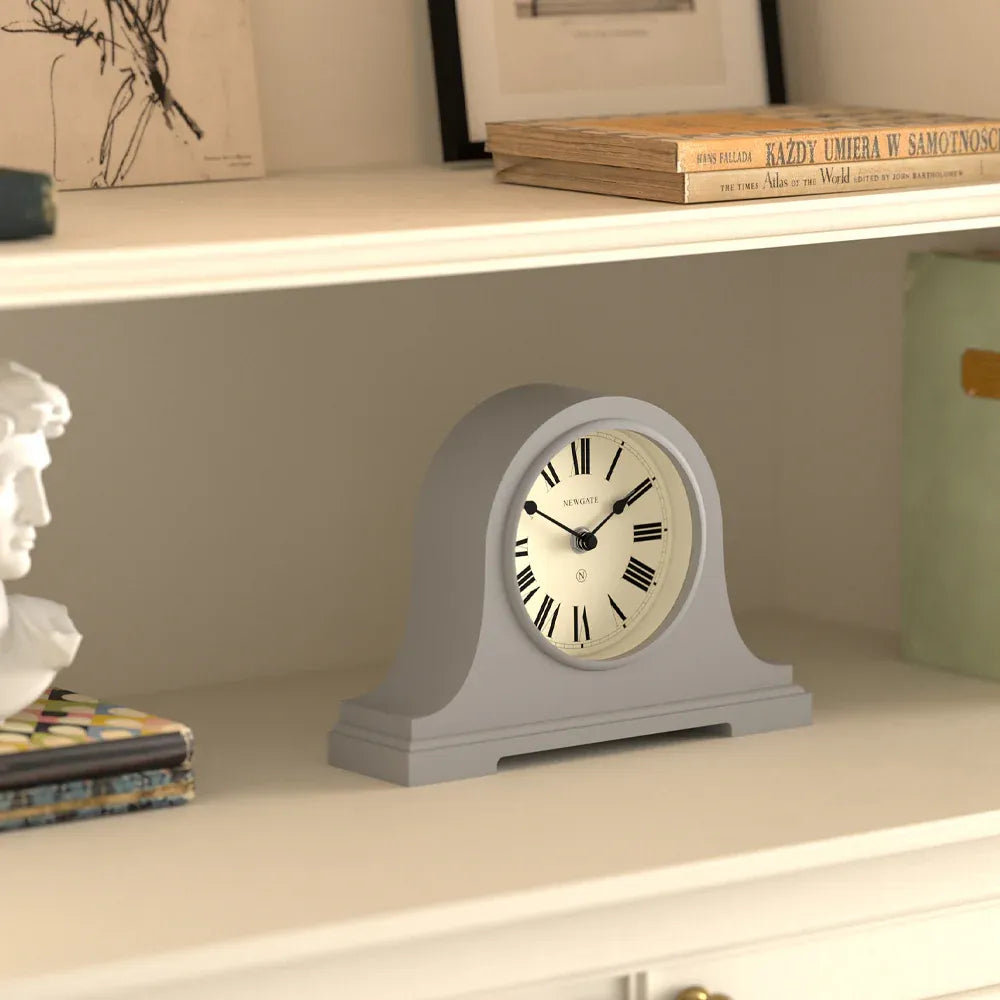 Newgate Broadway Mantel Clock-Clockwork Grey