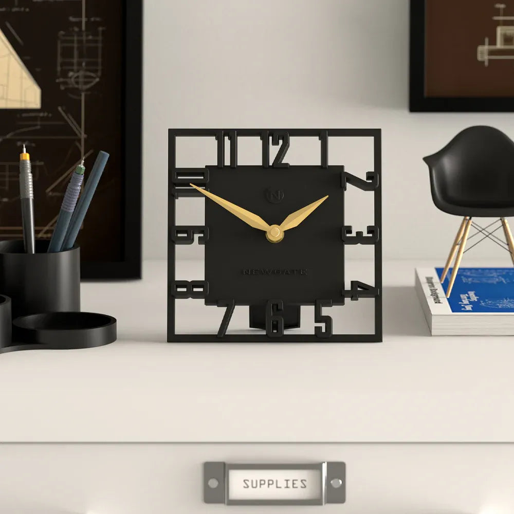 Newgate Highline Mantel Clock-Black
