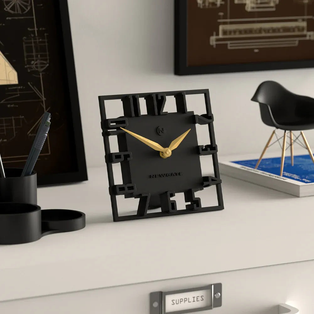 Newgate Highline Mantel Clock-Black