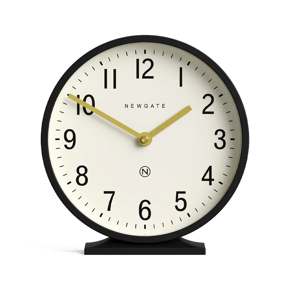 Newgate Q Mantel Clock-Black