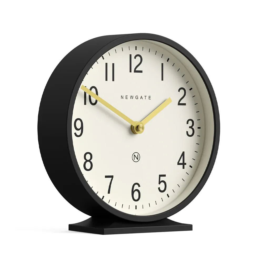 Newgate Q Mantel Clock-Black