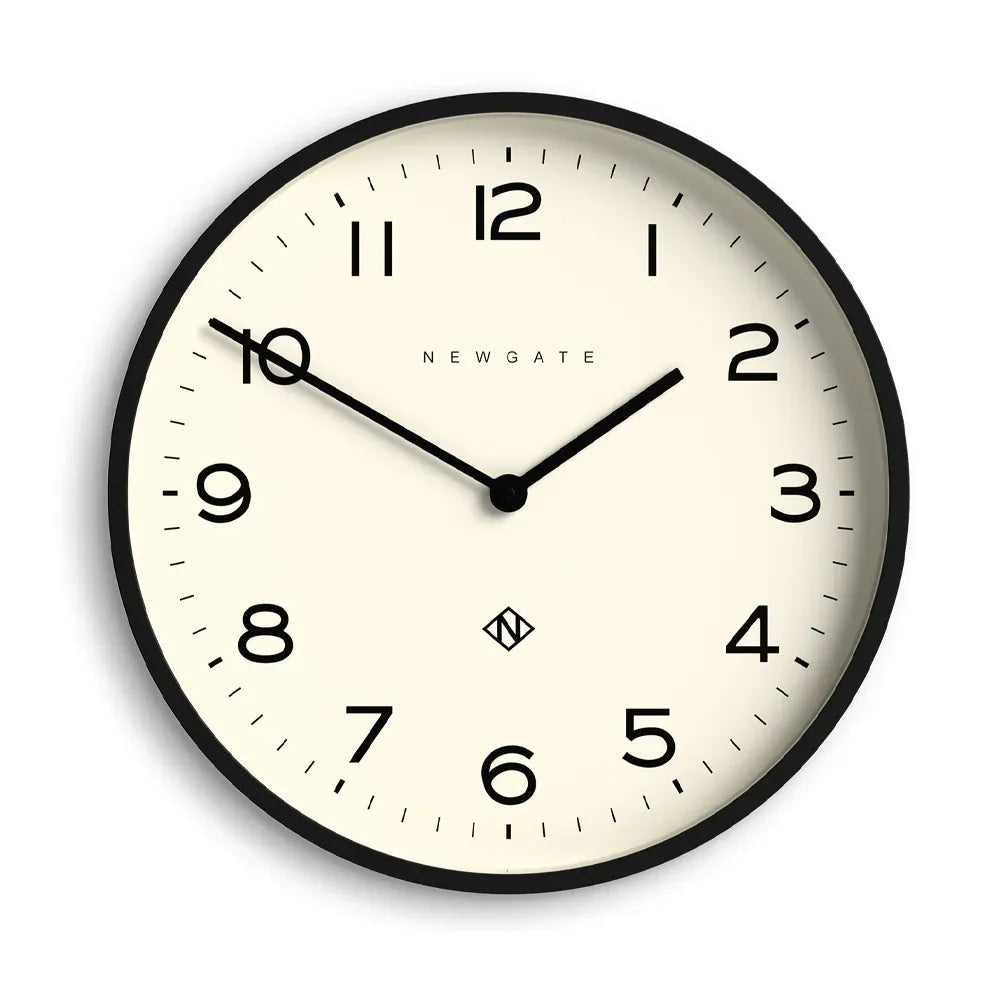 Newgate Number Two Echo Wall Clock-Black