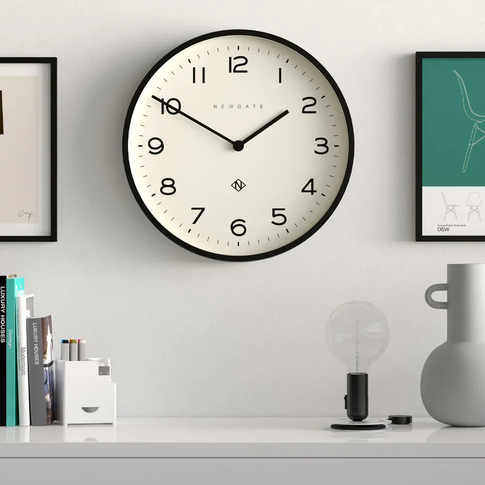 Newgate Number Two Echo Wall Clock-Black