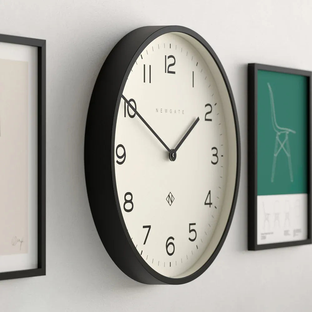 Newgate Number Two Echo Wall Clock-Black