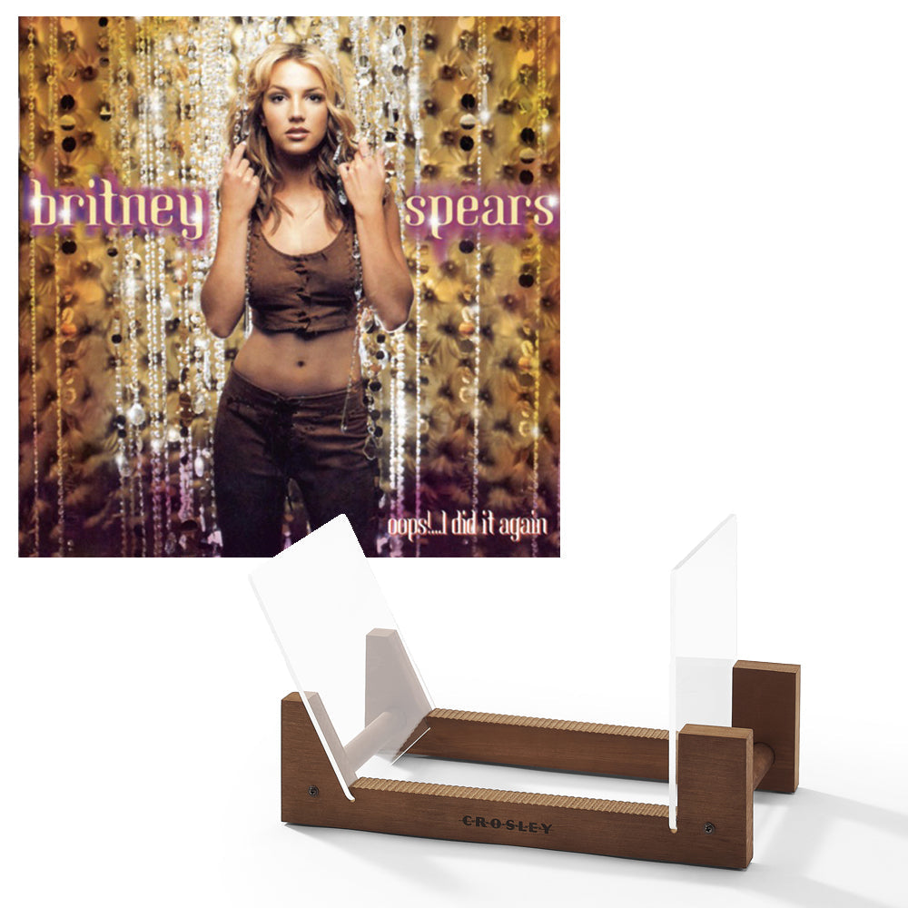 Britney Spears Oops!...I Did It Again Vinyl Album &amp; Crosley Record Storage Display Stand