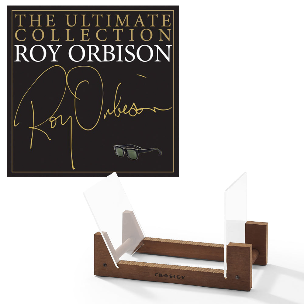 Roy Orbison The Ultimate Collection Vinyl Album &amp; Crosley Record Storage Display Stand