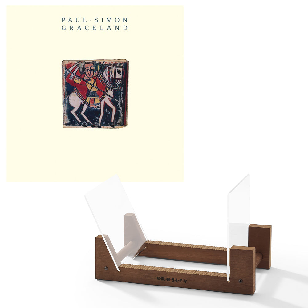 Paul Simon Graceland Vinyl Album &amp; Crosley Record Storage Display Stand