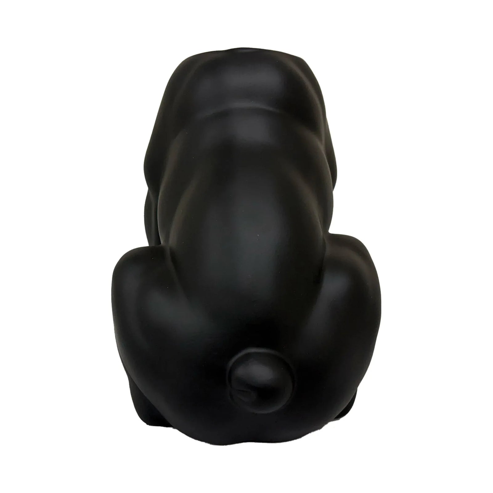 Urban Attitude Maggie Bulldog Planter - Matte Black
