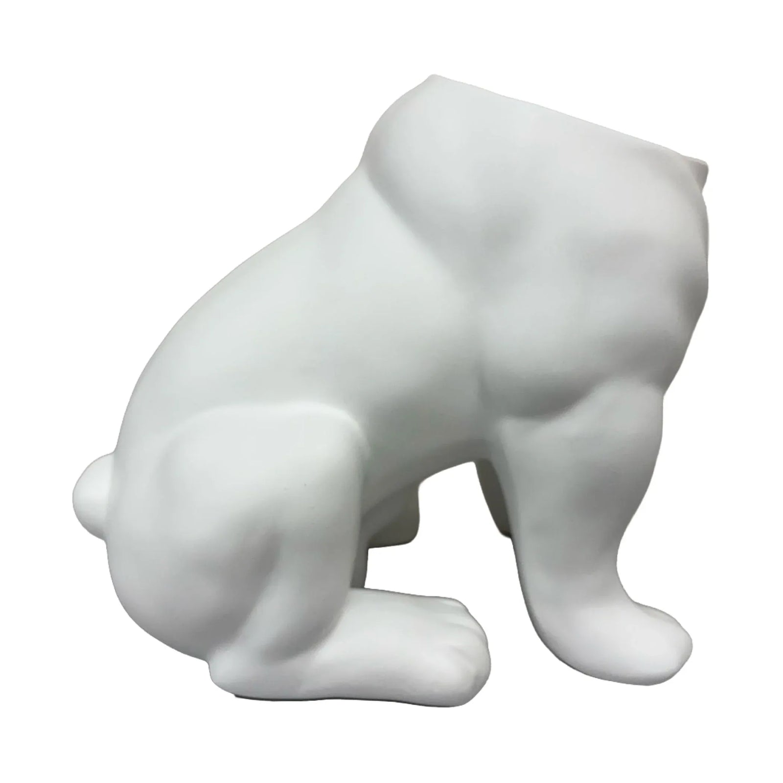 Urban Attitude Maggie Bulldog Planter - Matte White