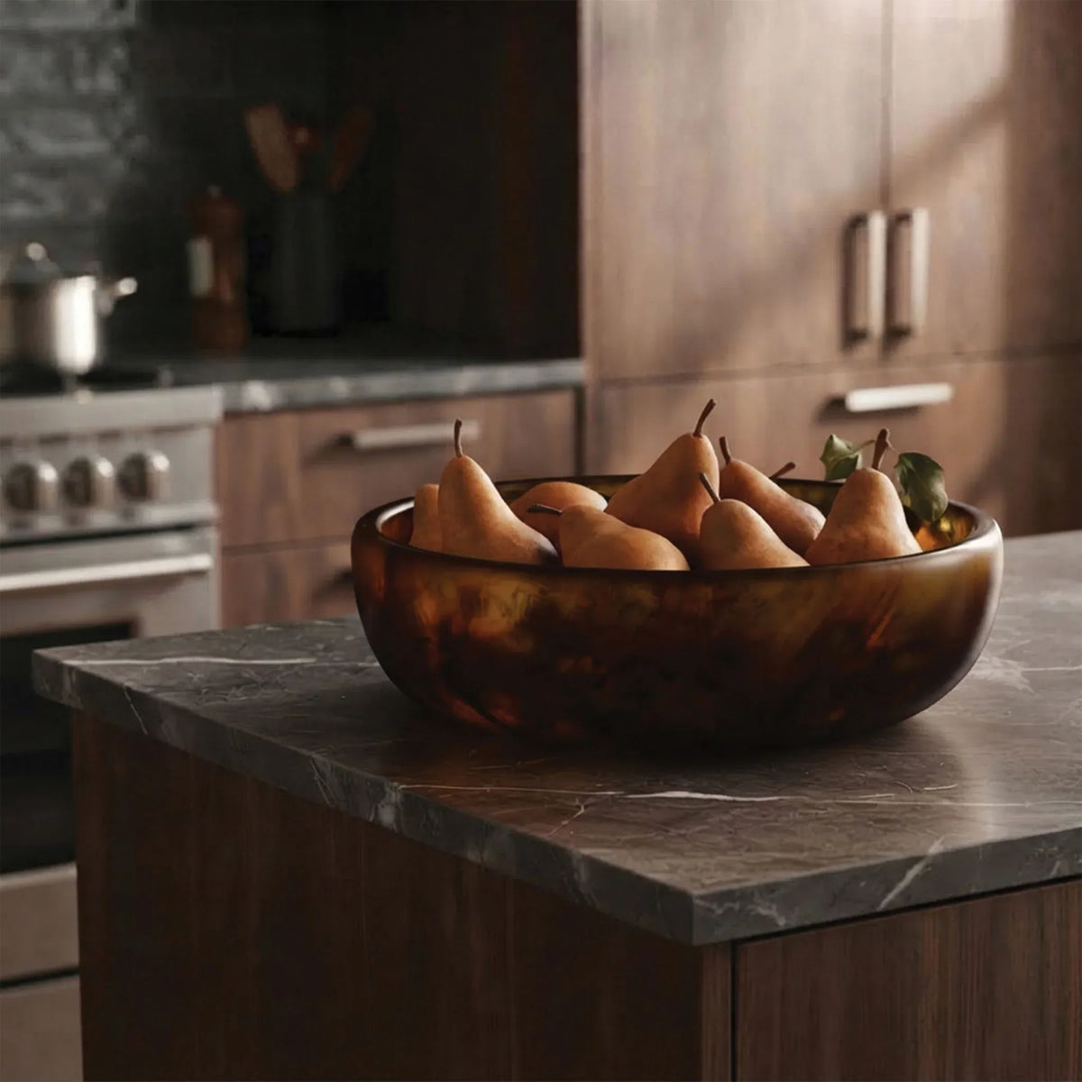 Urban Attitude GAB Extra Large Bowl 59.5 Wide by 12.5 Height - Dark Cocoa