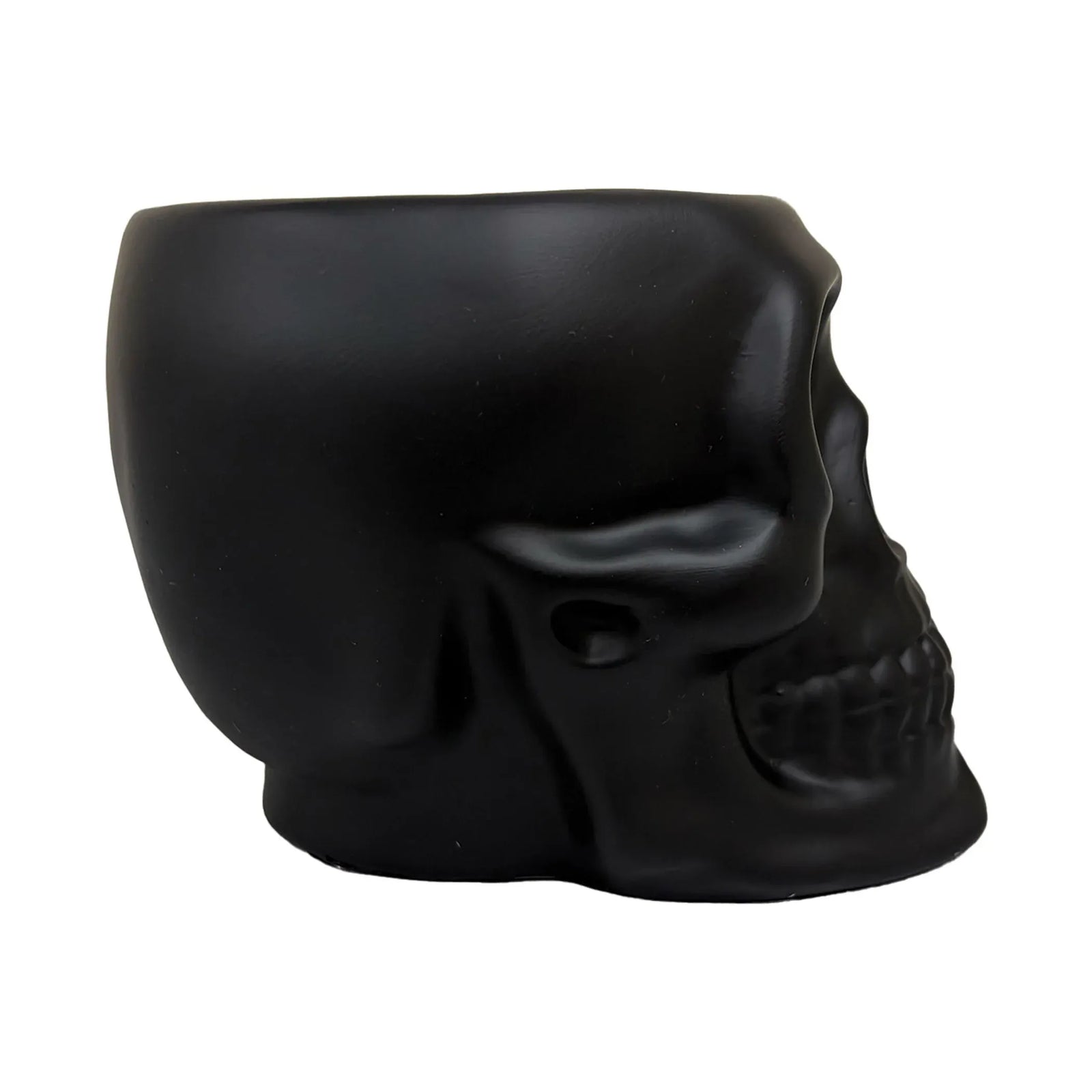 Urban Attitude Skull Statue - Matte Black