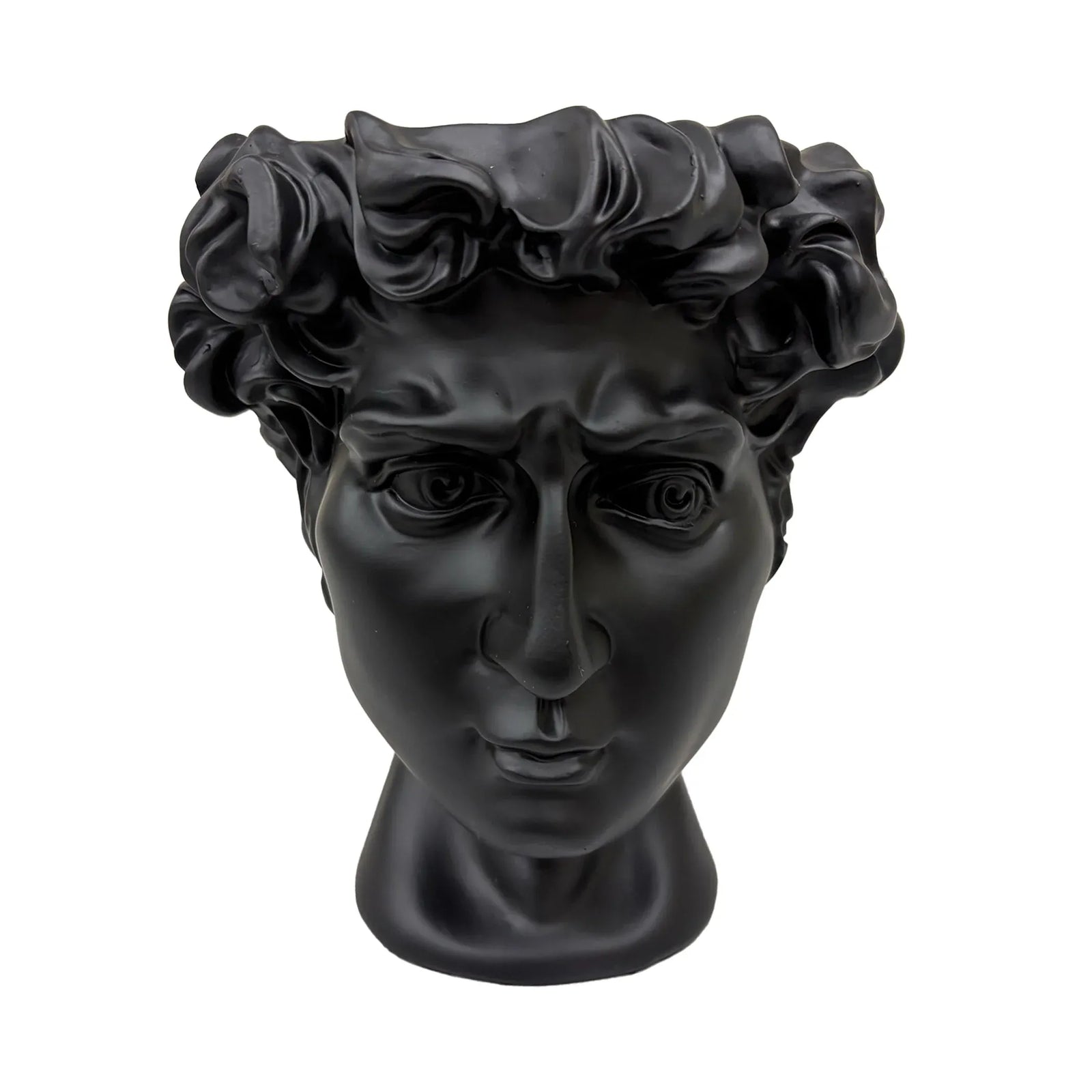 Urban Attitude David Head Planter - Matte Black