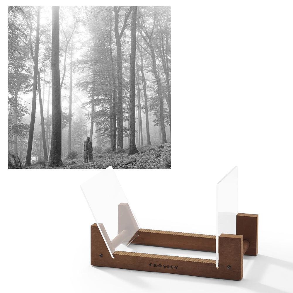 Taylor Swift Folklore (In The Trees Edition) - Double Vinyl Album &amp; Crosley Record Storage Display Stand