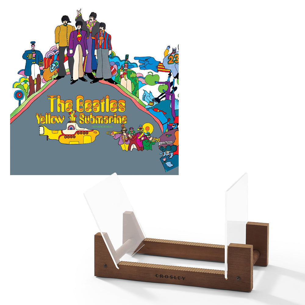 The Beatles - Yellow Submarine - Vinyl Album &amp; Crosley Record Storage Display Stand