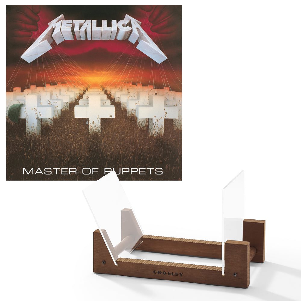 Metallica Master Of Puppets - Vinyl Album &amp; Crosley Record Storage Display Stand