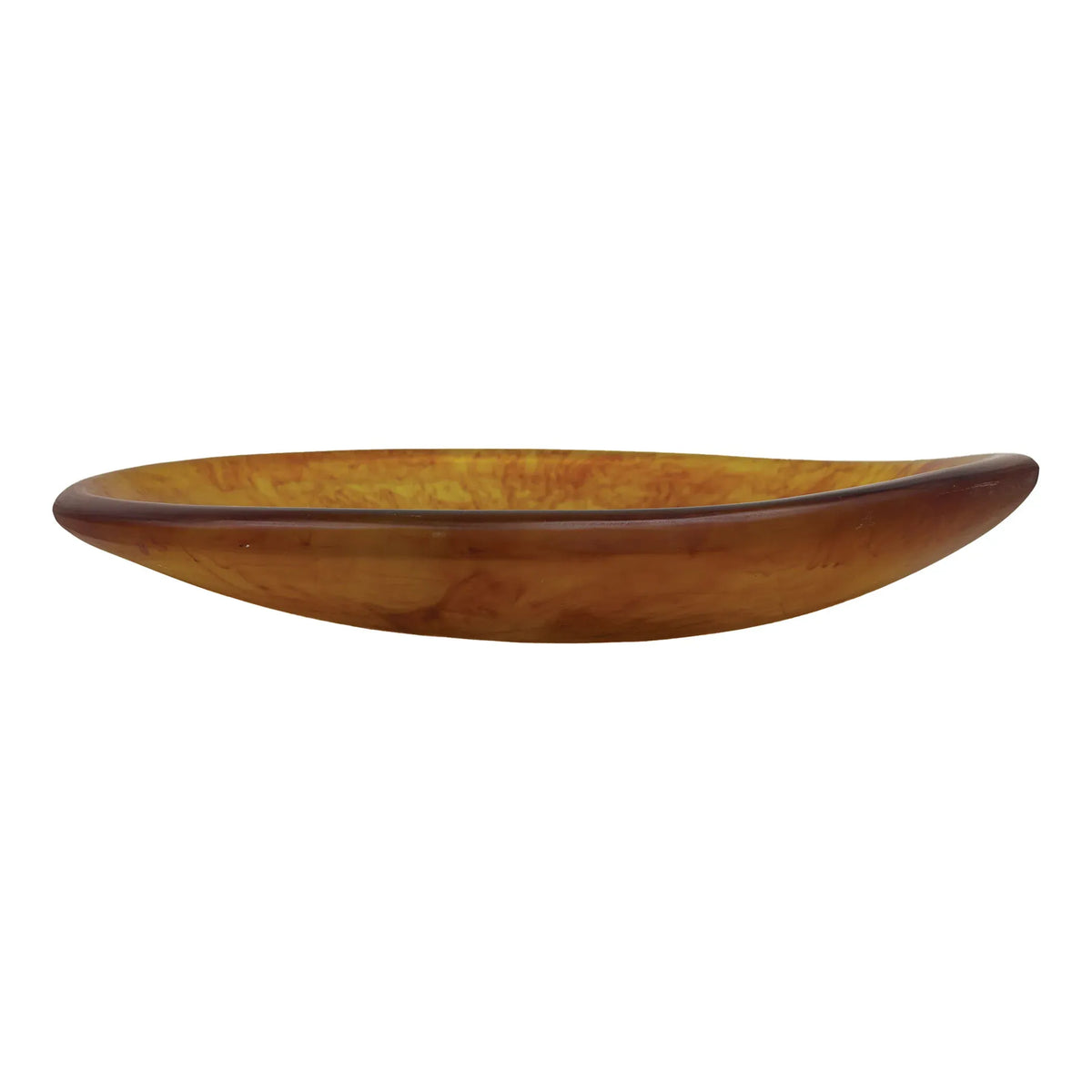 Urban Attitude SHAY Extra Large Bowl Height 6cm lowest 12cm highest by Width 52.5cm x 60cm - Burnt Amber