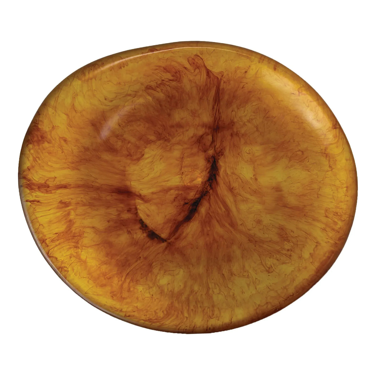 Urban Attitude SHAY Extra Large Bowl Height 6cm lowest 12cm highest by Width 52.5cm x 60cm - Burnt Amber