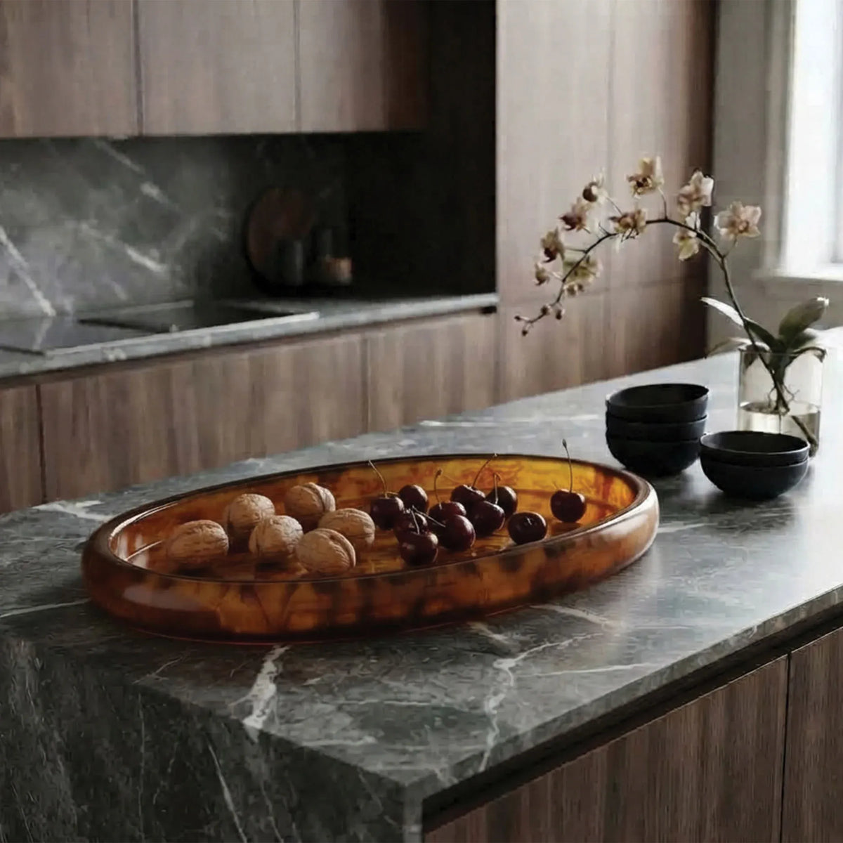 Urban Attitude MIA Extra Large Bowl Height 6cm, Width 37cm, Length 49cm - Dark Cocoa