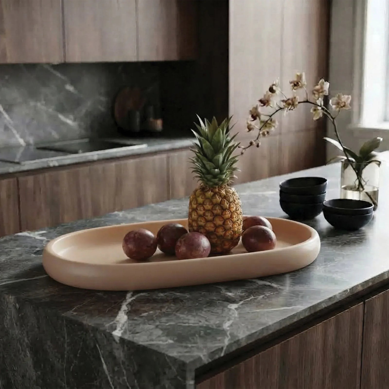 Urban Attitude MIA Extra Large Bowl Height 6cm, Width 37cm, Length 49cm - Stone Ivory