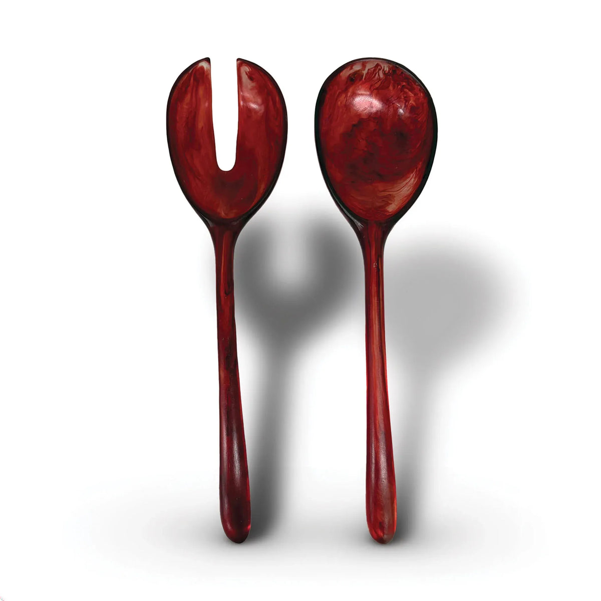 Urban Attitude LILA Large Paired Servers Length 30cm, Width 7.5cm (Spoon) - Berry Red