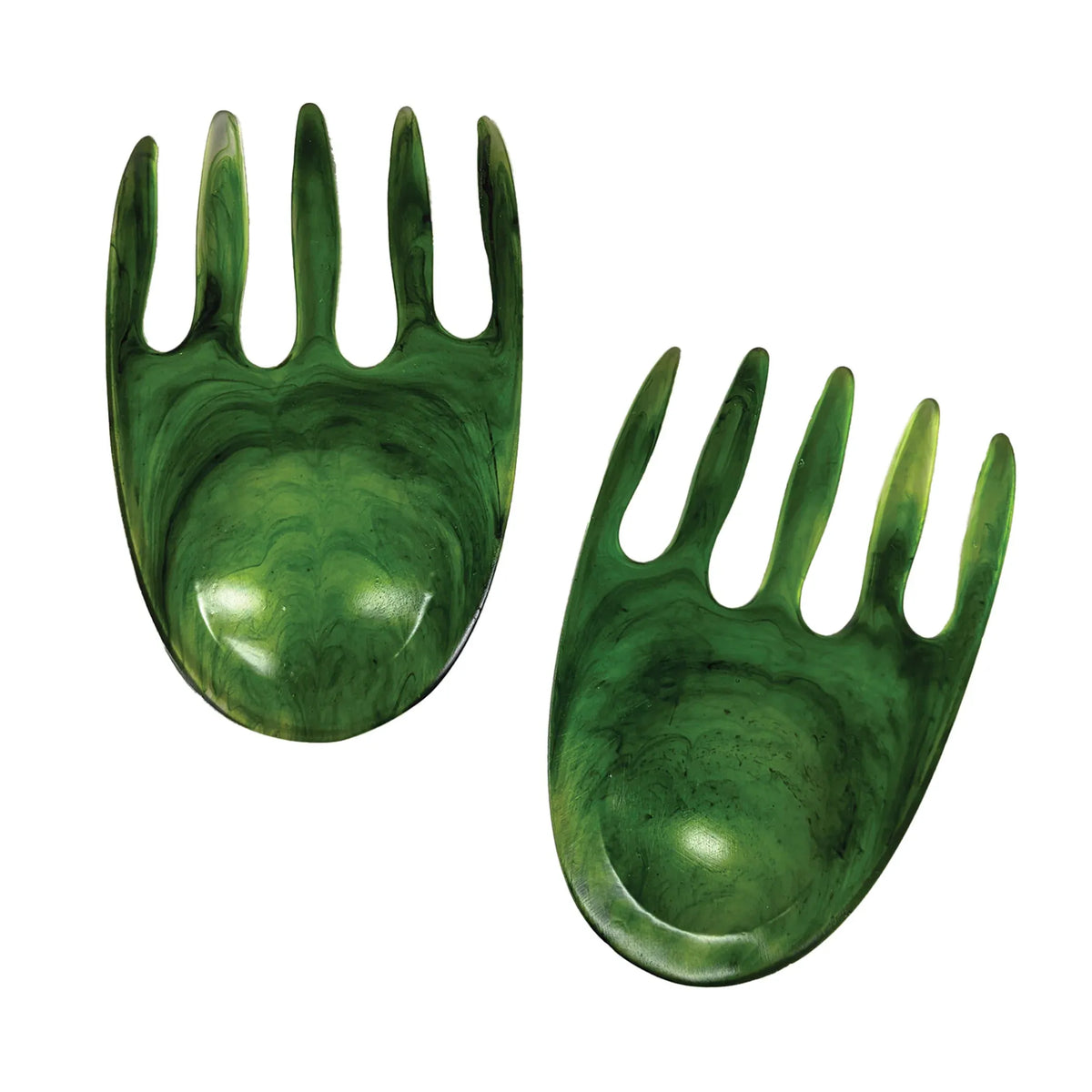 Urban Attitude SHELLY Salad Hands Servers Length 14cm, Width 9.3cm - Sage Mist