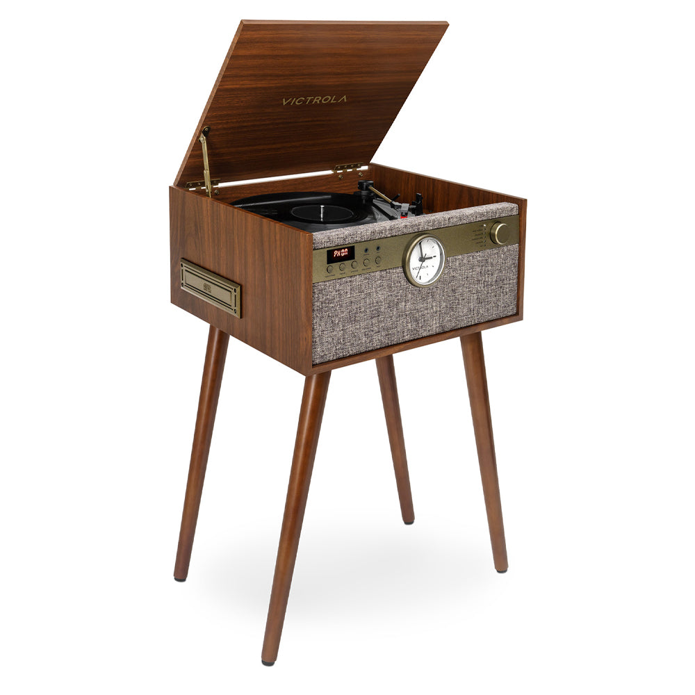 Victrola Century Signature+ 6-in-1 Wood Record Player - Walnut