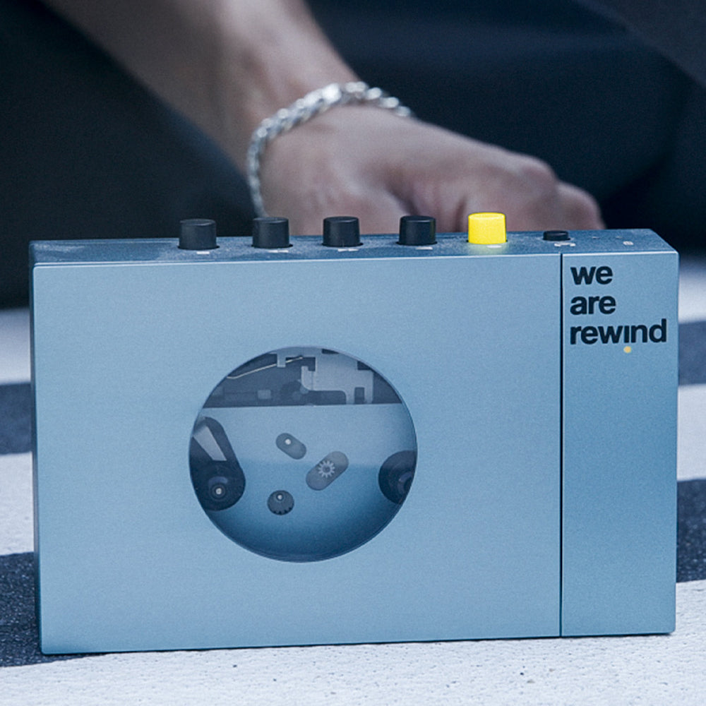 We Are Rewind Portable Cassette Player & Recorder - Kurt, Blue