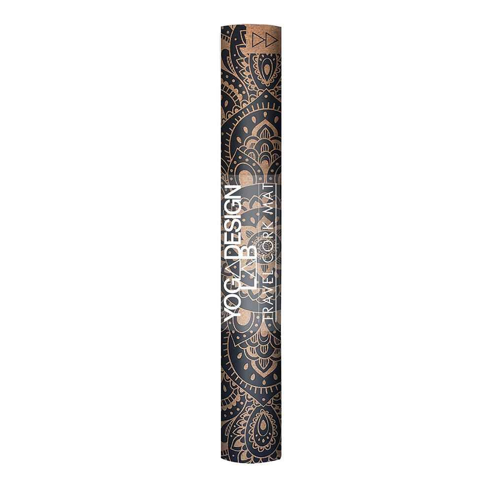 Yoga Design Lab Cork Yoga Mat 1.5mm Mandala Black