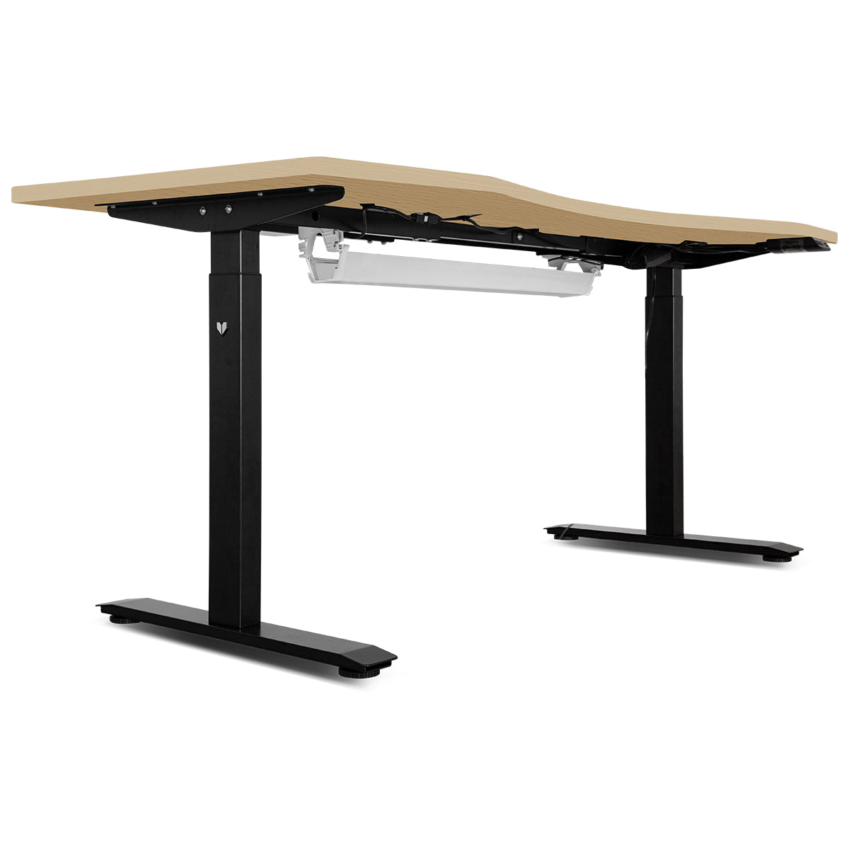 WalkingPad C2 Treadmill + ErgoDesk Automatic Standing Desk 1800mm in Oak/Black + Cable Management Tray