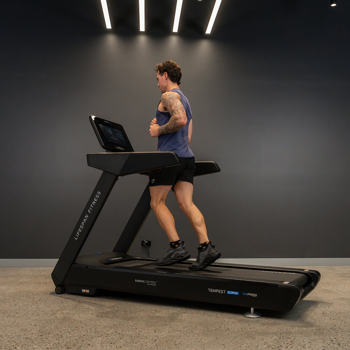 Lifespan Fitness Tempest CRX Commercial Smart Treadmill with 15.6" TFT Touch Display