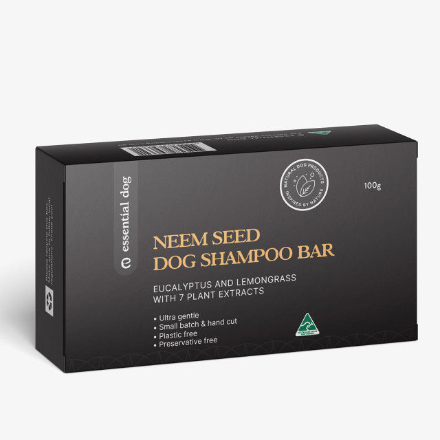 Essential Dog Shampoo Bar (Eucalyptus, Neem & Lemongrass)
