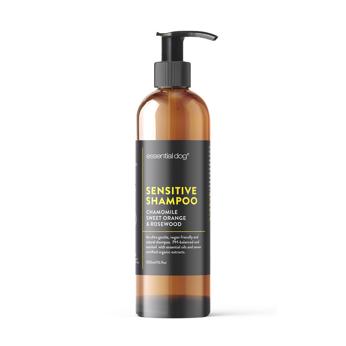 500ml Natural Sensitive Dog Shampoo (Chamomile, Sweet Orange &amp; Rosewood)