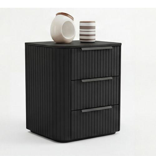 Bedroom Suite 4 Pcs In Black Colour with Dresser
