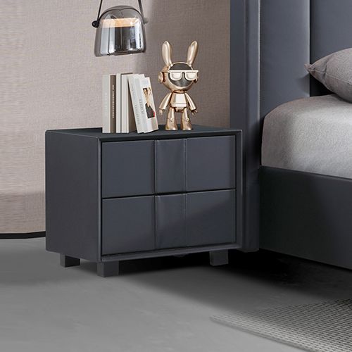Gas Lift Bedroom Suite MDF Fabric in King Black